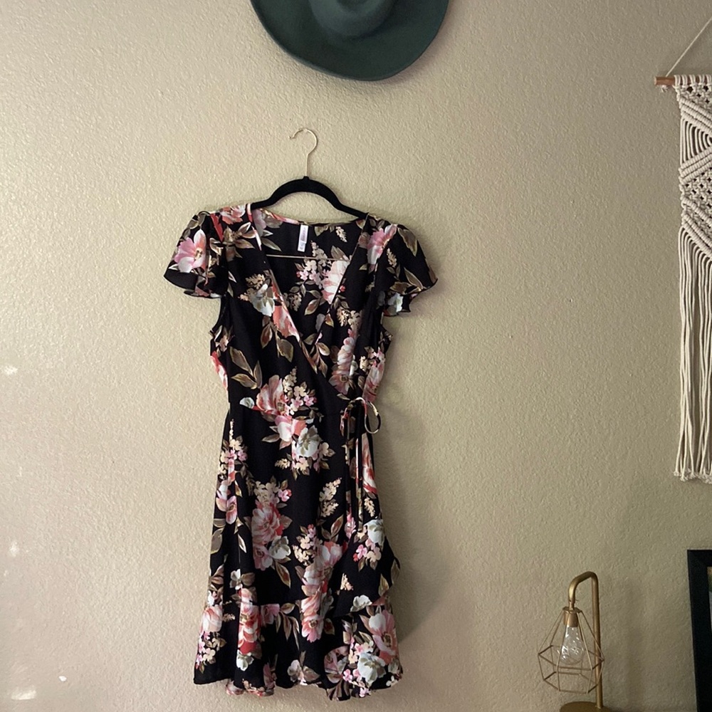 Brand: Xhilaration  size : small  mid length (knee) floral dress